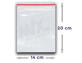 Saco Plástico Com Zip 14x20 - 100 Unidades